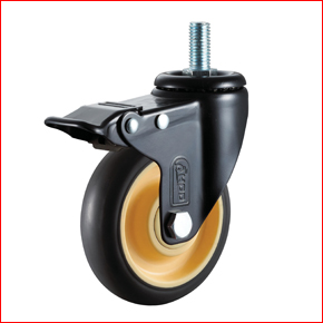 VI-H7-TPRB-THBK TPR Shopping Cart Caster Wheels